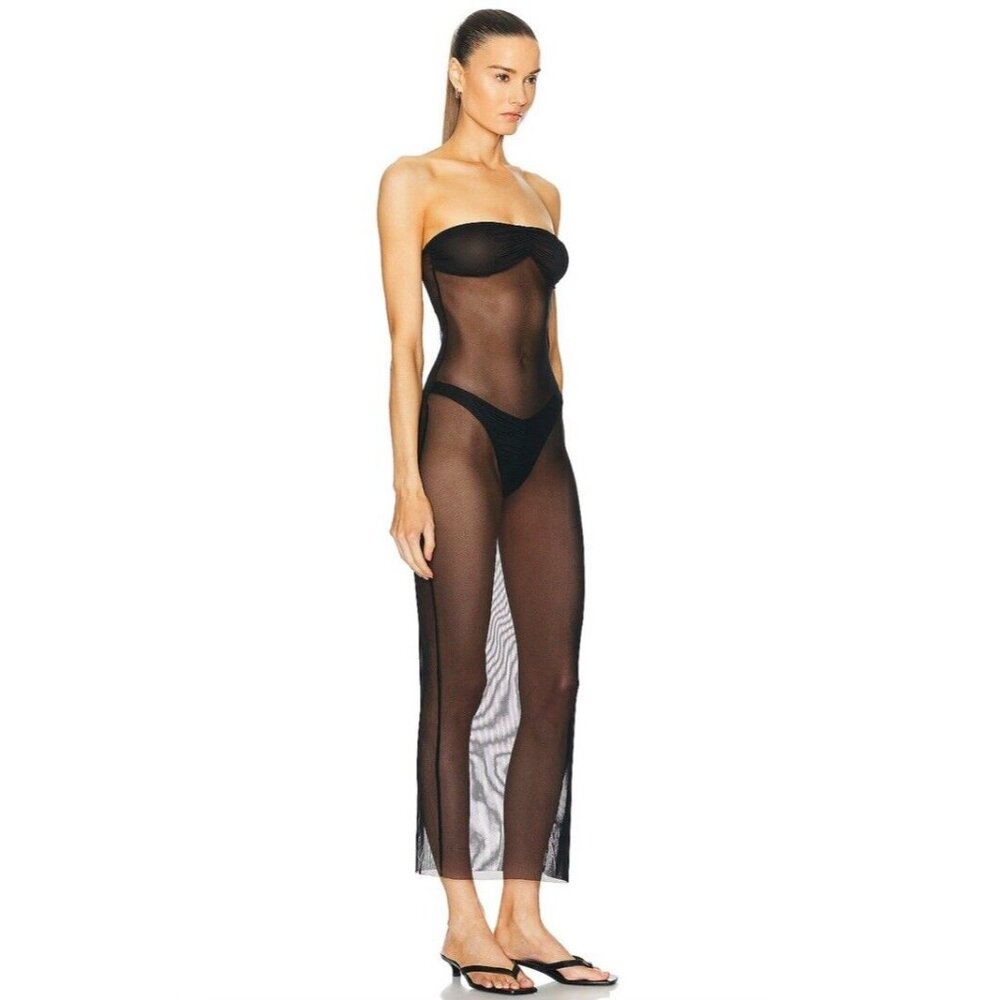 Bananhot Alice Strapless Dress Black - Picture 2 of 3